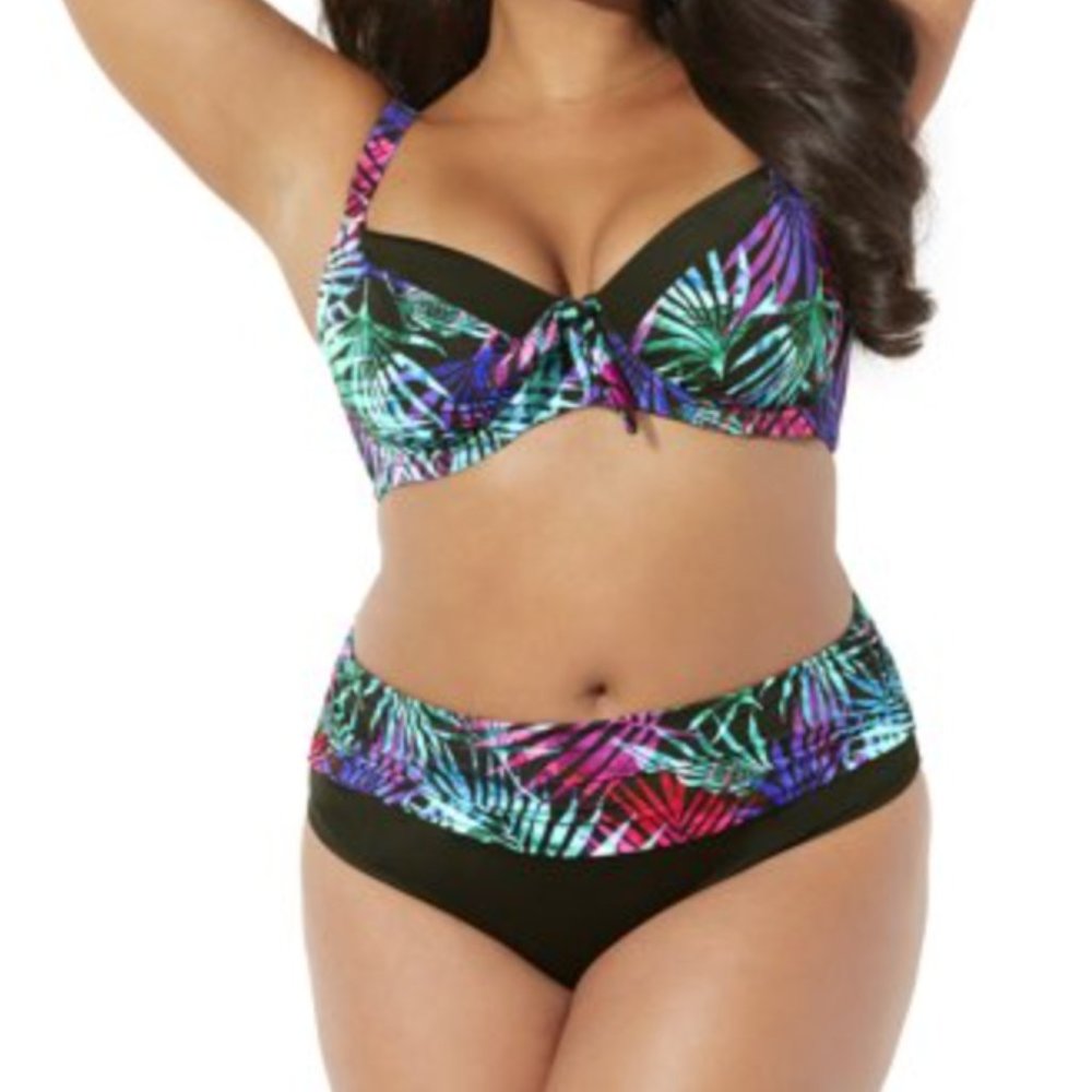New rouched foldover bikini bottoms